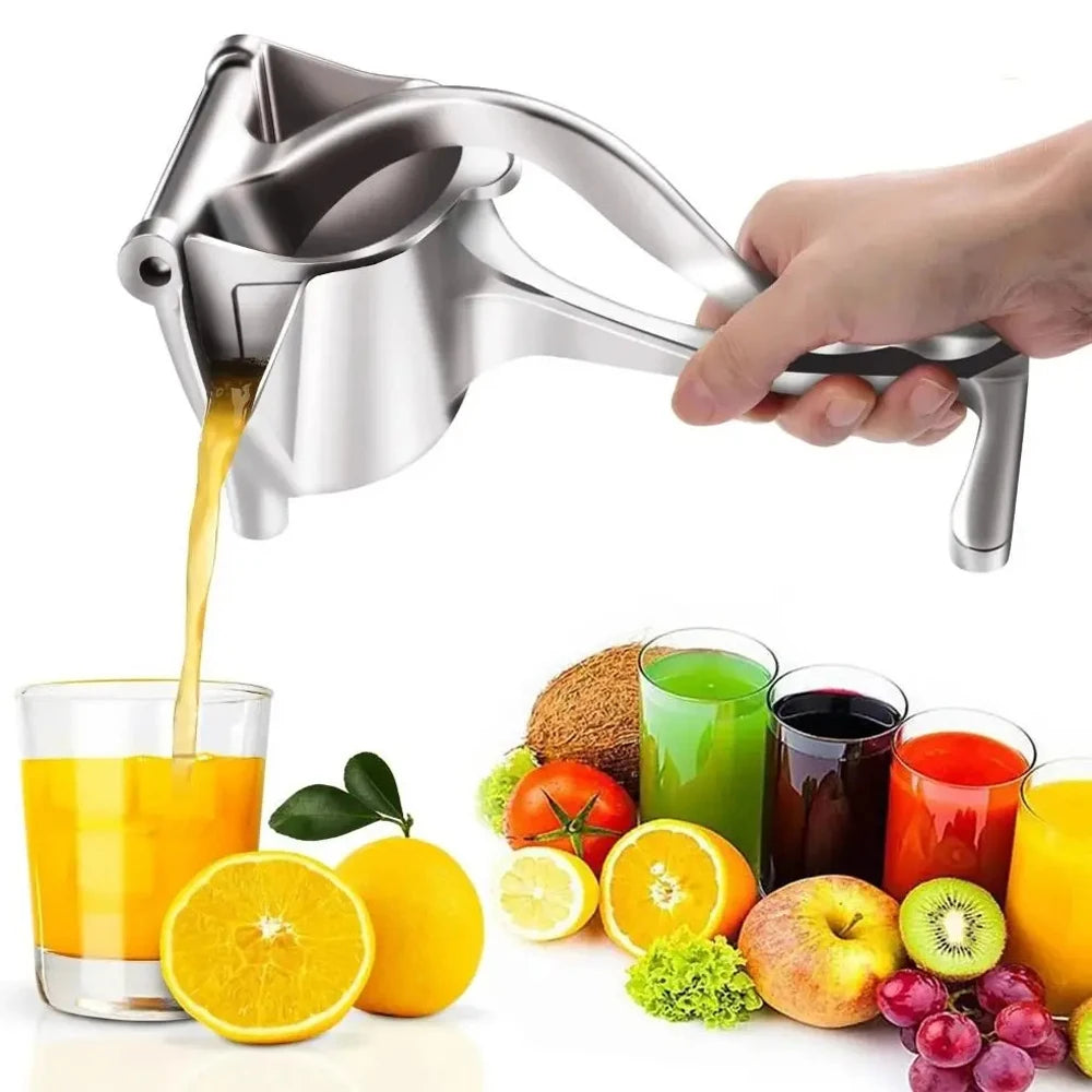 Manual Juice Squeezer Aluminum Alloy Hand Pressure Juicer Pomegranate Orange Lemon Sugar Cane Juice Kitchen Bar Fruit Tools Acce